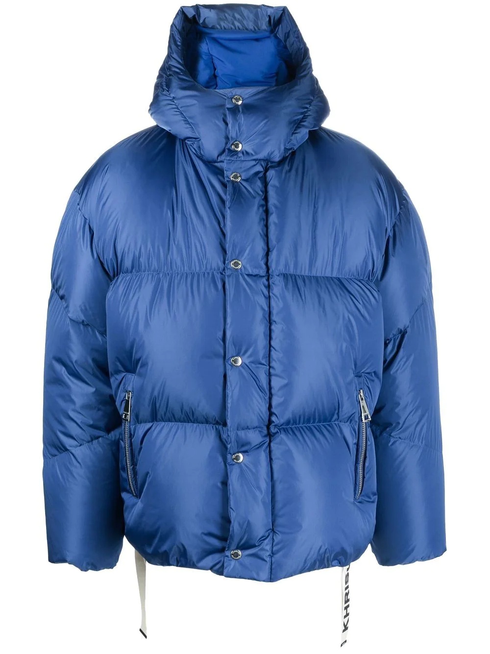 zip-up padded down jacket - 1