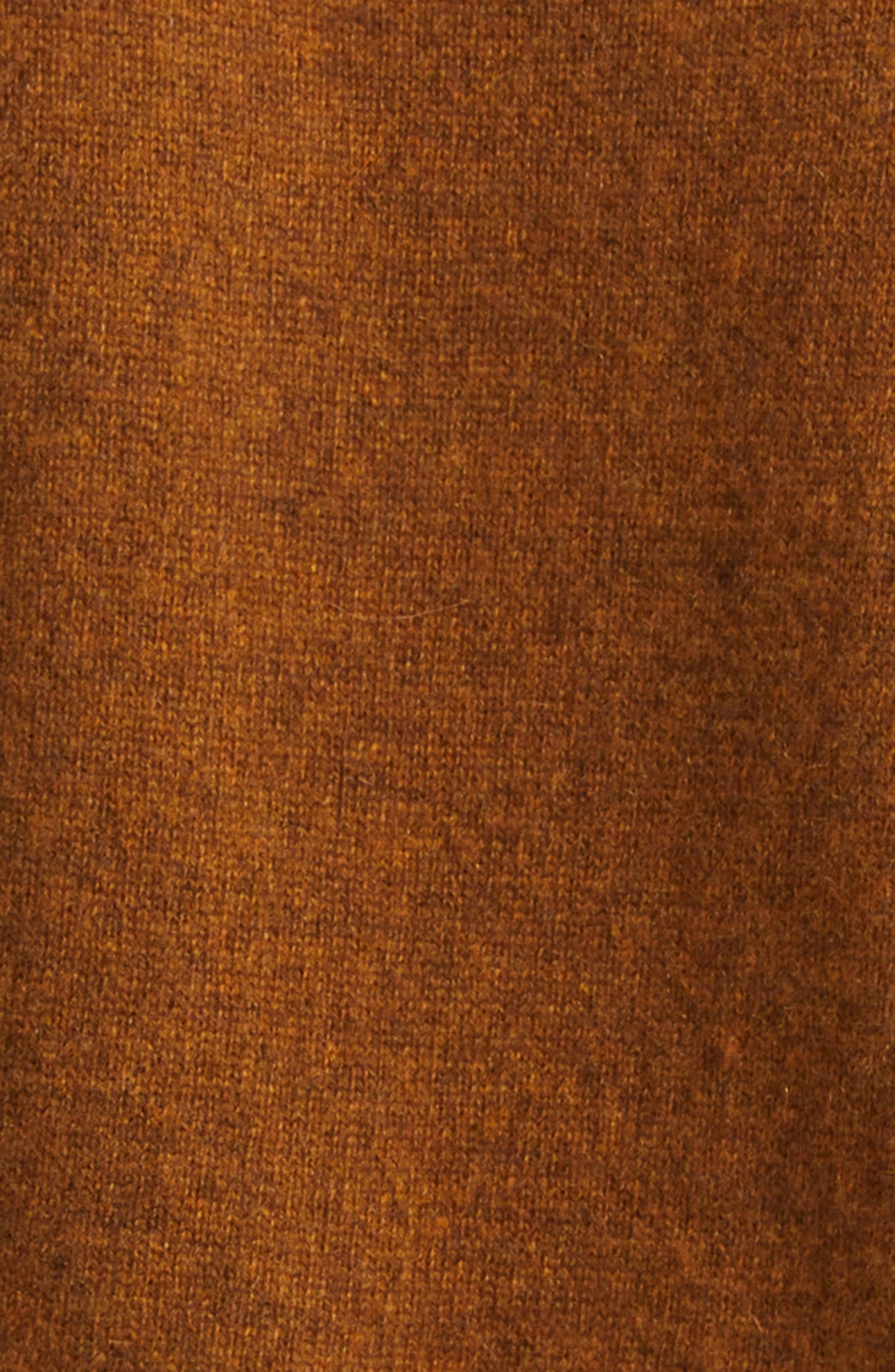 Ulla Johnson Crystal Collar Short Sleeve Cashmere Sweater in Umber at Nordstrom - 7