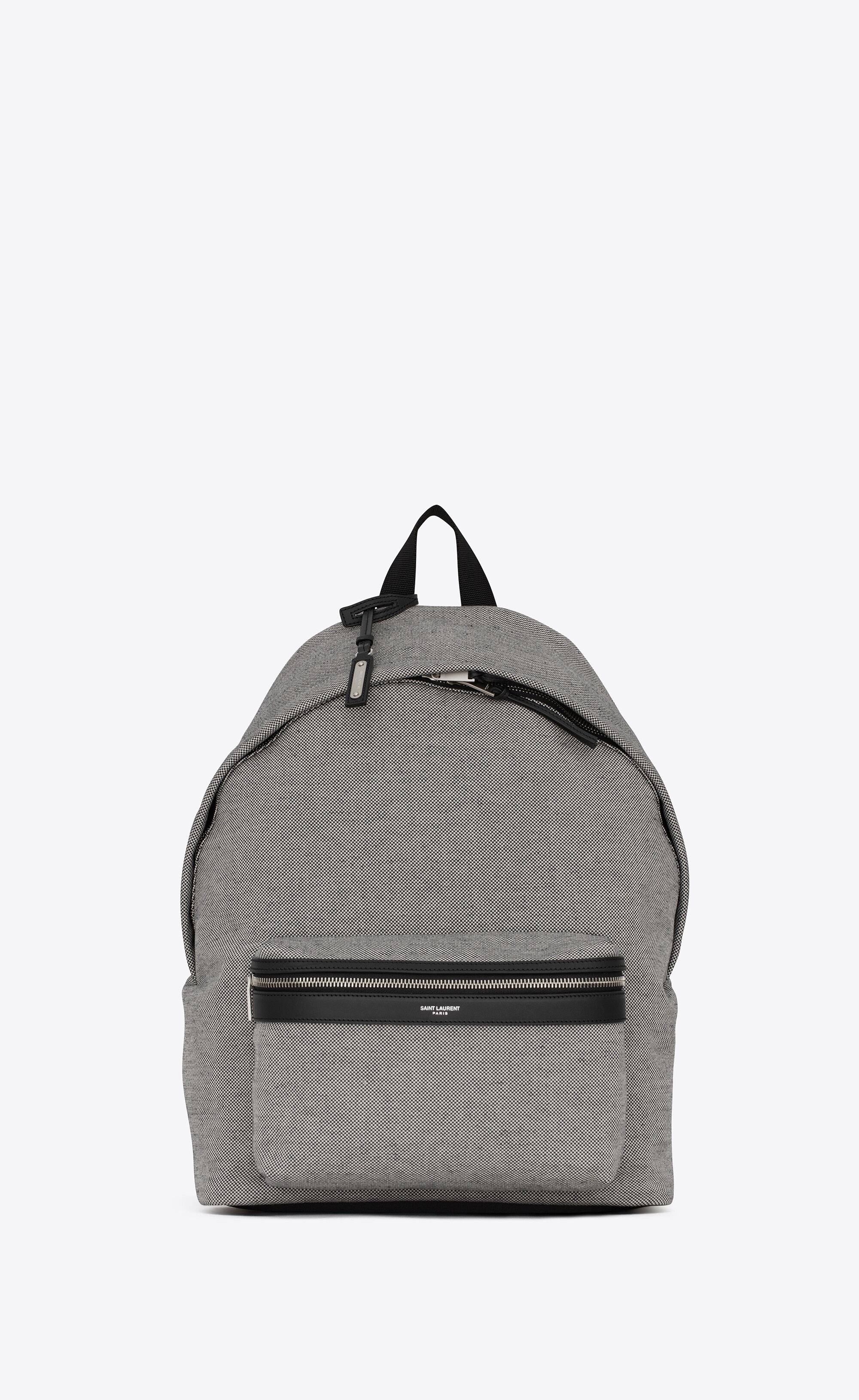 city backpack in canvas and lambskin - 1