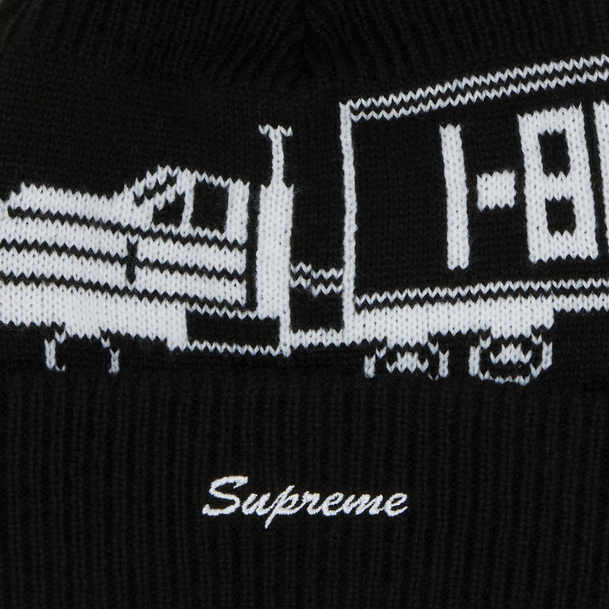 Supreme 18 Wheeler Beanie 'Black' - 3