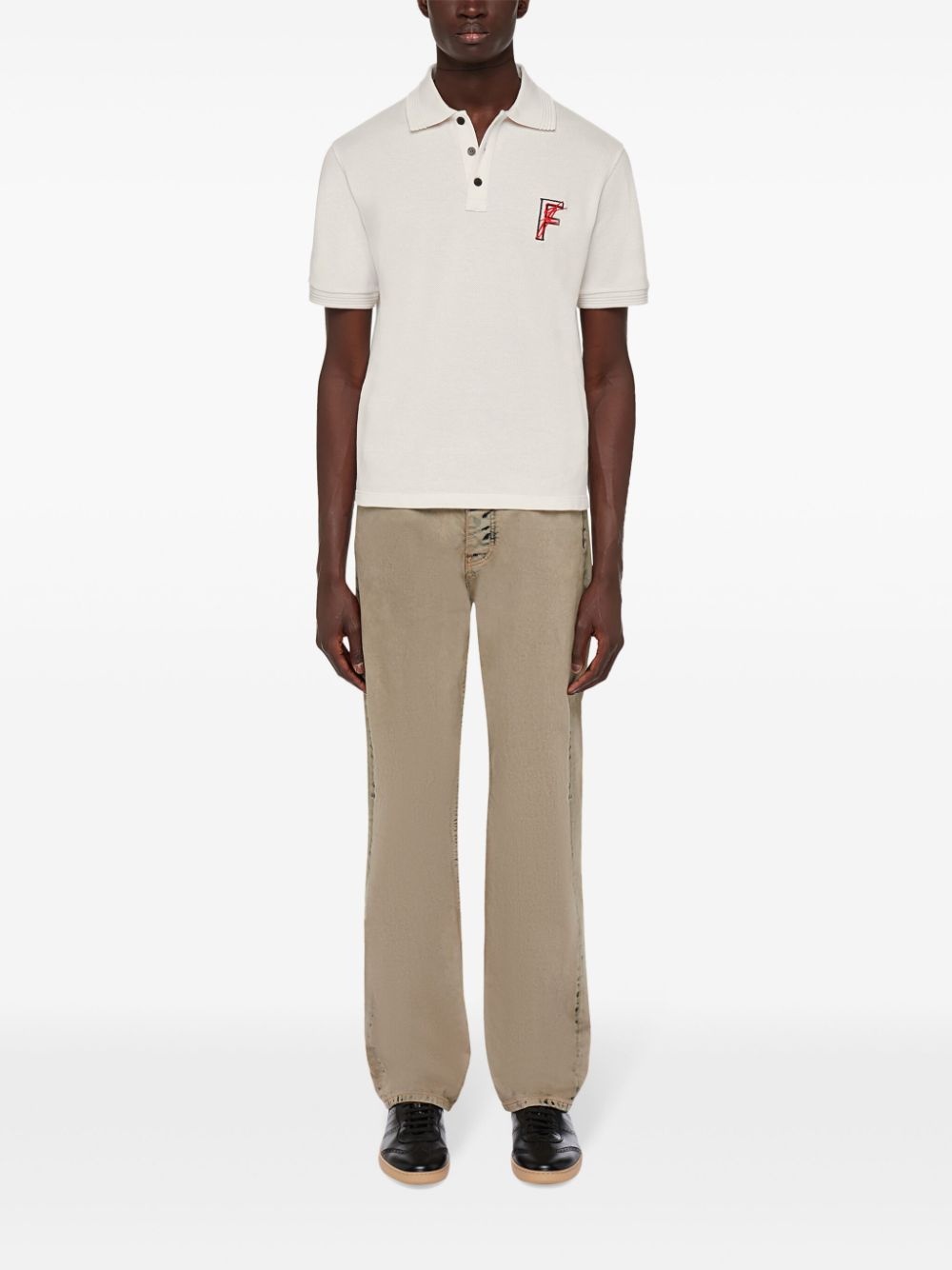 logo-embroidered polo shirt - 2