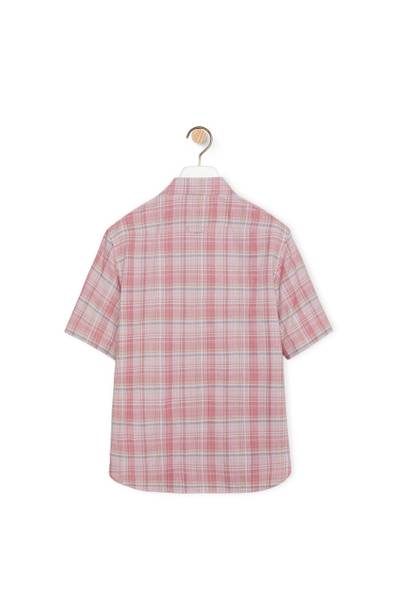 Loewe Check short sleeve shirt in cotton and polyester outlook