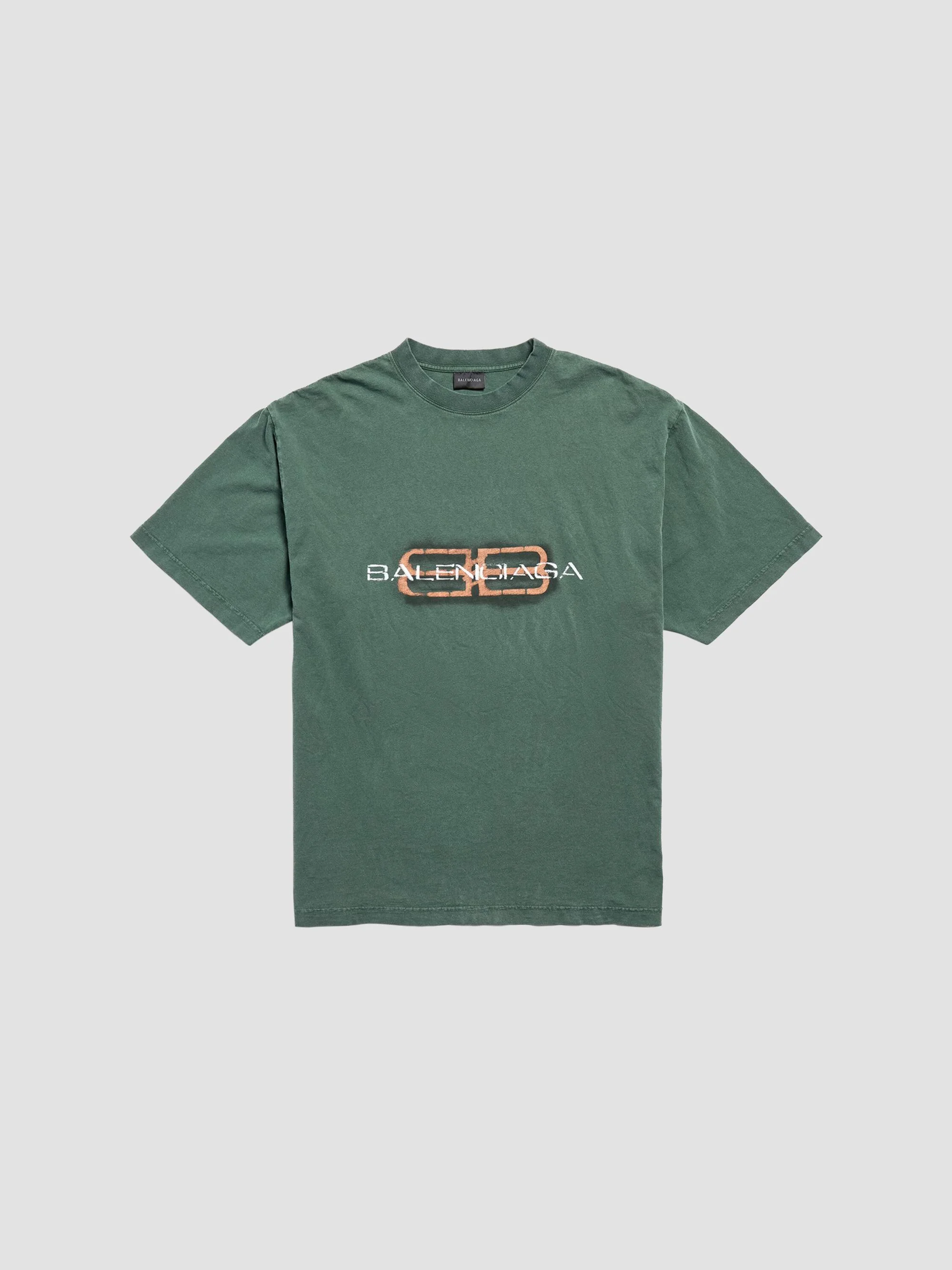 Men's Icon Stencil Medium Fit T-Shirt - Dark Green - 1