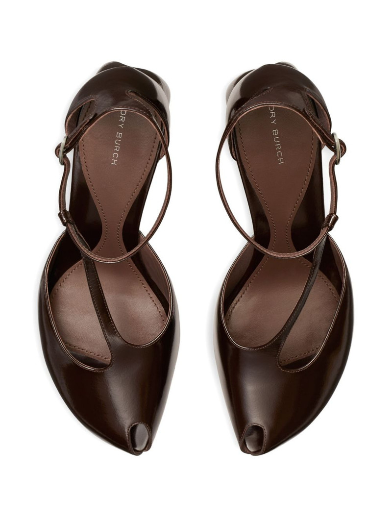 90mm peep-toe T-strap sandals 3