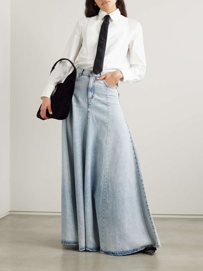 Valentino Poplin-trimmed cotton-piqué shirt outlook