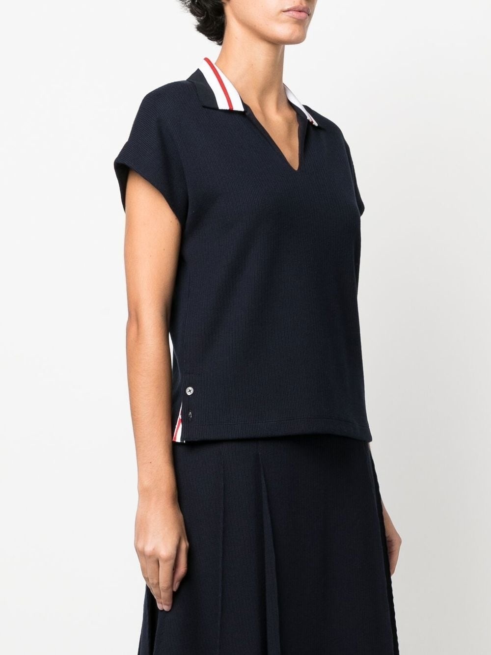 cricket stripe polo shirt - 3
