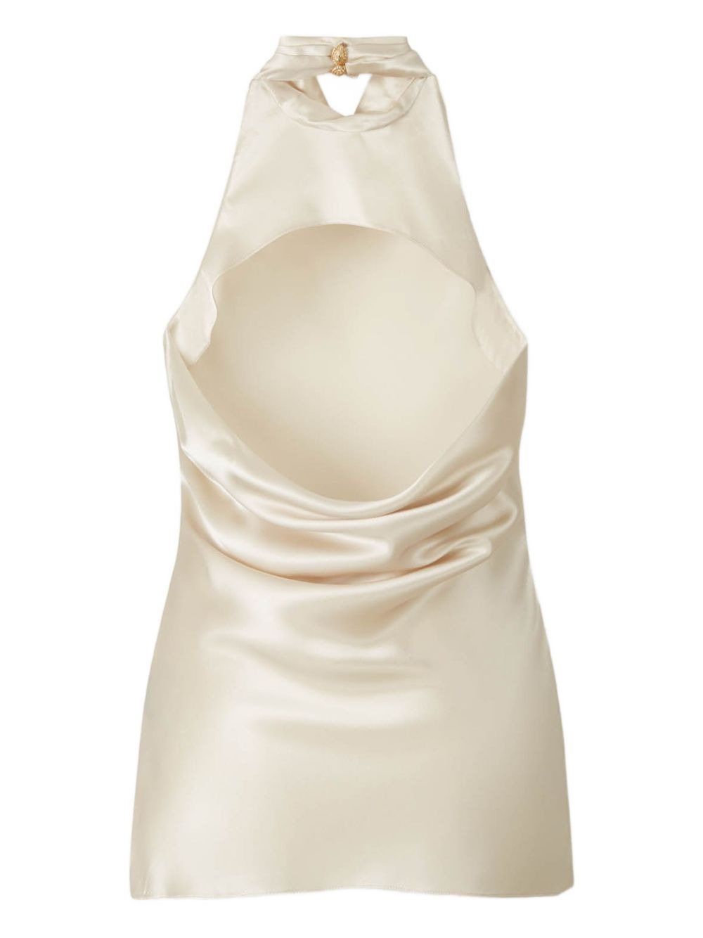 cowl-neck open-back top - 2