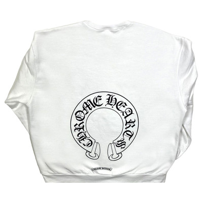 Chrome Hearts Chrome Hearts Horseshoe Logo Crewneck 'White' outlook