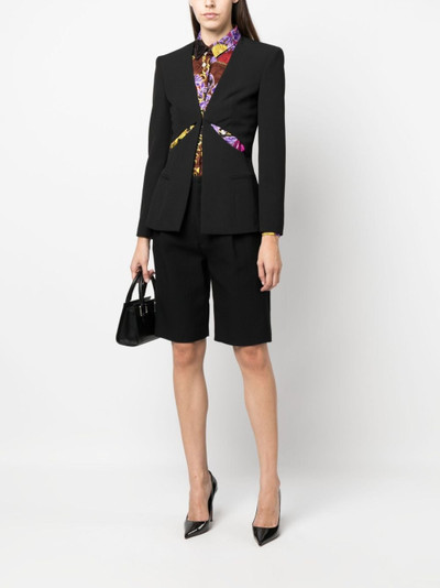 VERSACE JEANS COUTURE single-breasted cut-out blazer outlook