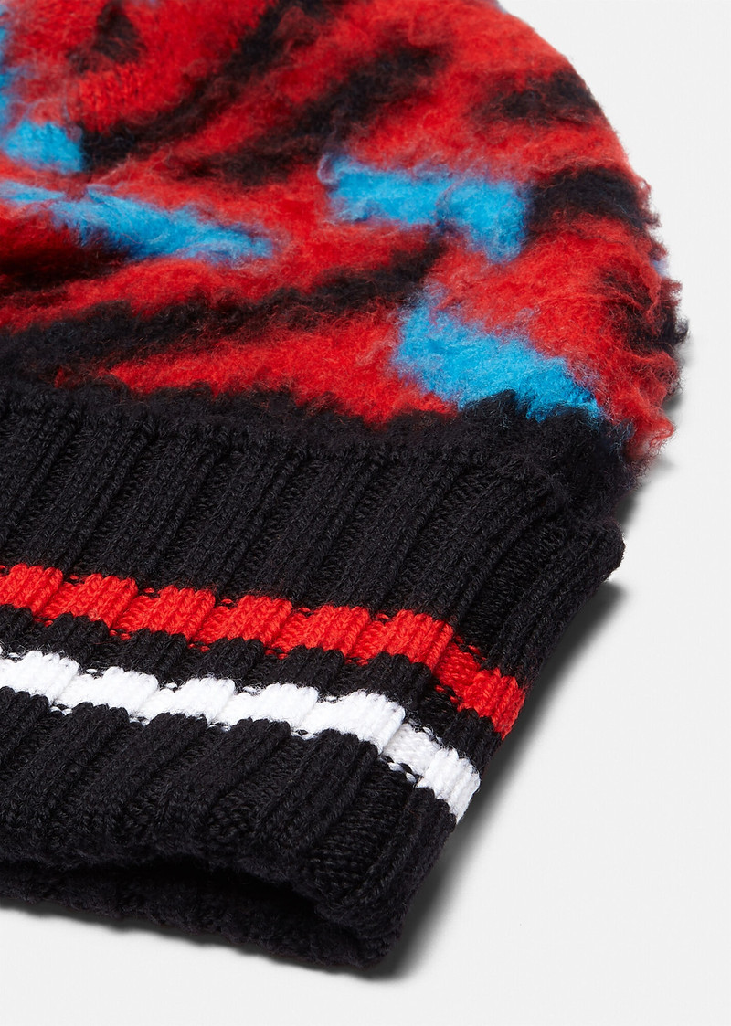 Greca Signature Brushed Wool Beanie 3