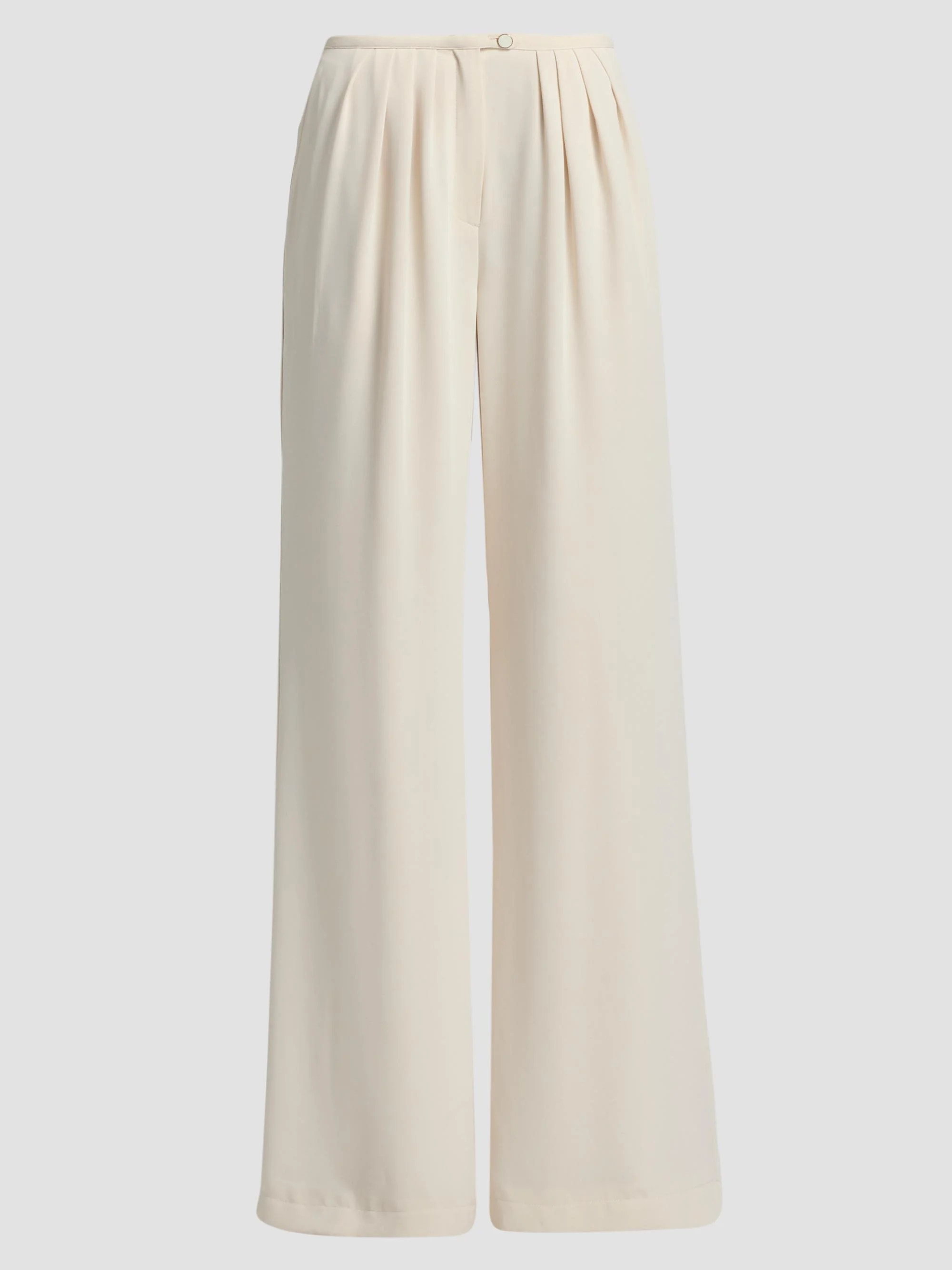 Women's Yasmine Pleated Wide-Leg Pants - Bone - 1