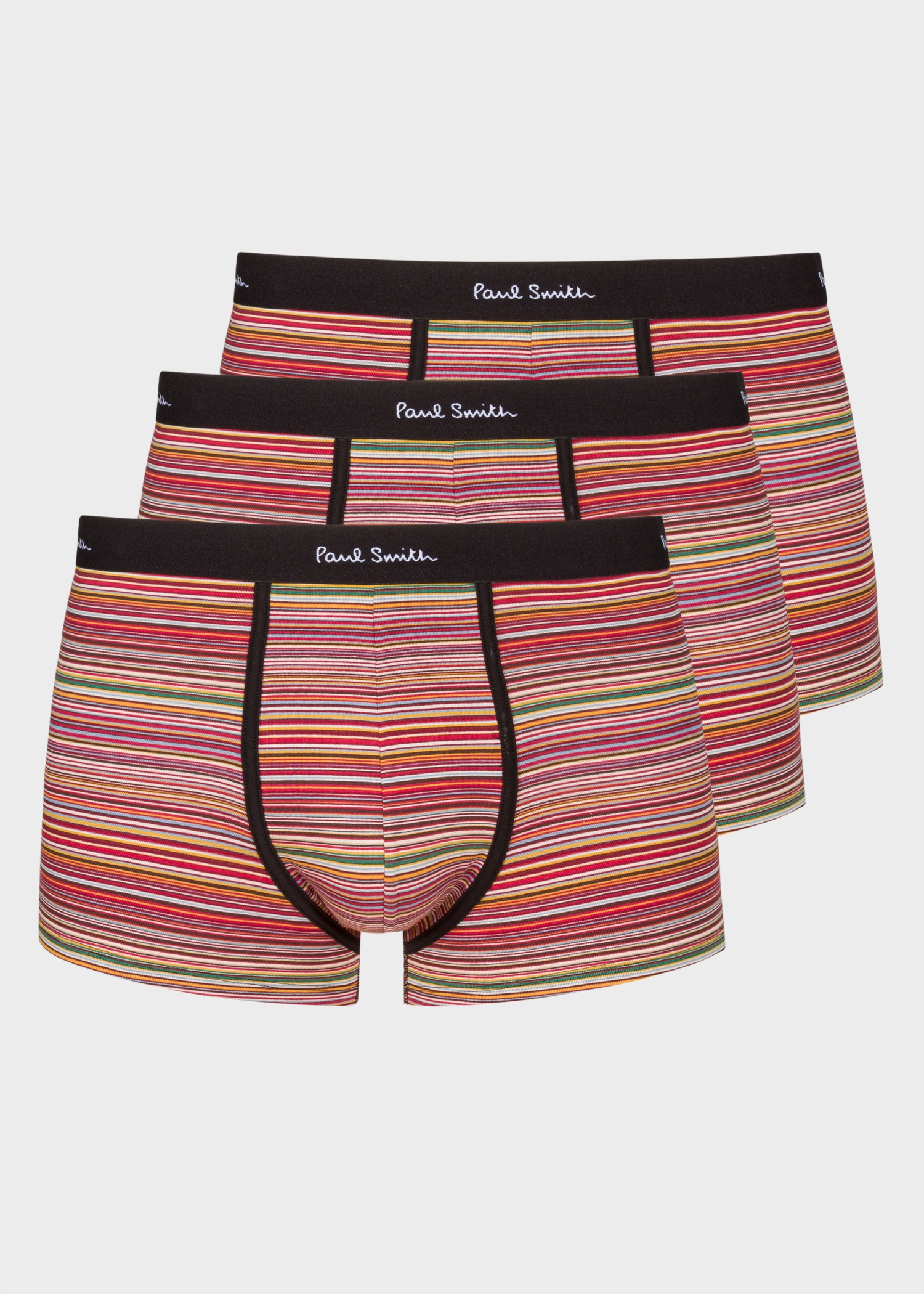 'Signature Stripe' Low-Rise Boxer Briefs Three Pack - 1