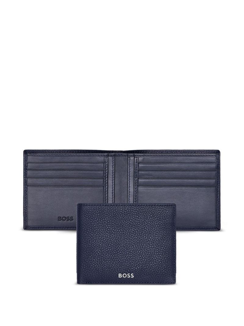 BOSS leather-textured wallet pen set outlook