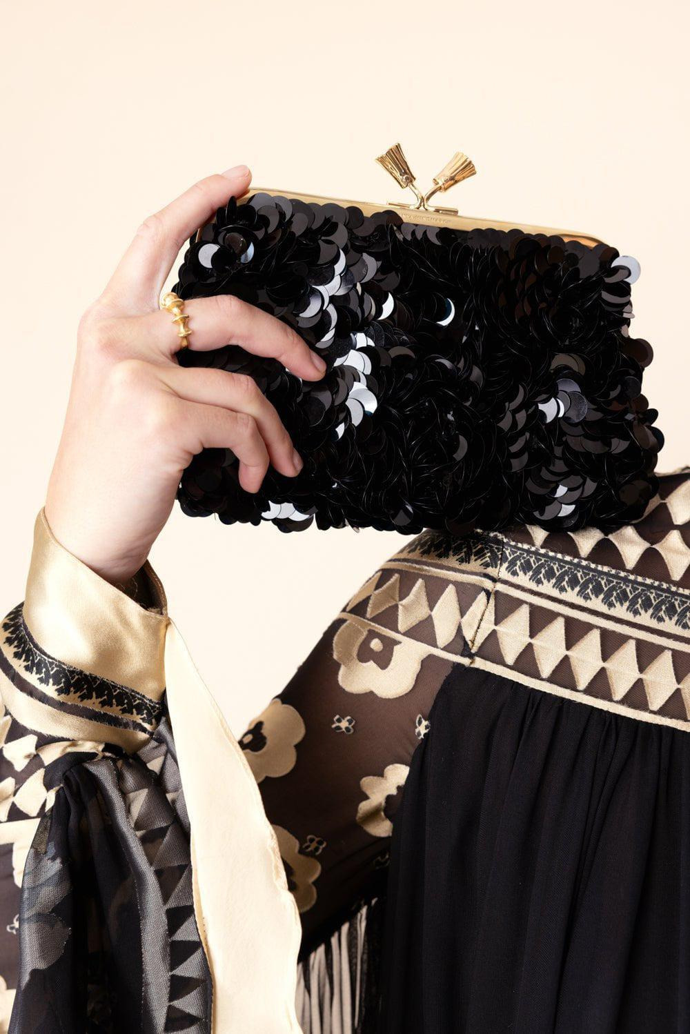 Maud Tassel Clutch - Anthracite - 2