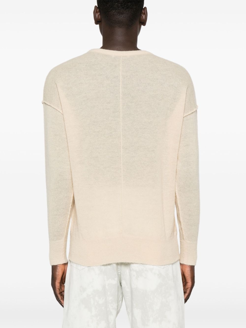 seam-detail knit jumper - 5
