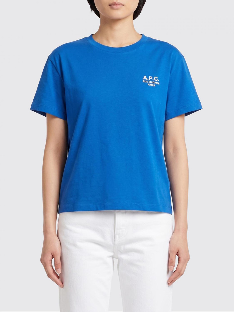 A. P.C. T-Shirt Woman color Blue 1