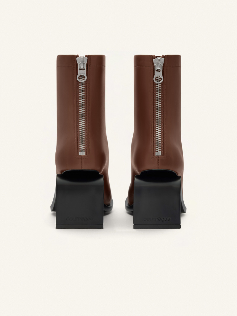STREAM ZIPPED LEATHER ANKLE BOOTS 3