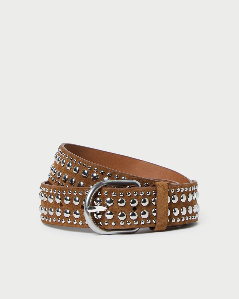 Isaac Cacao/Silver Studded Belt 1