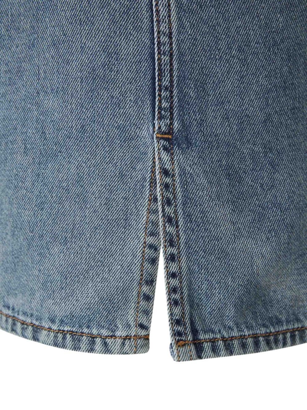 cotton-blend denim shirt - 4