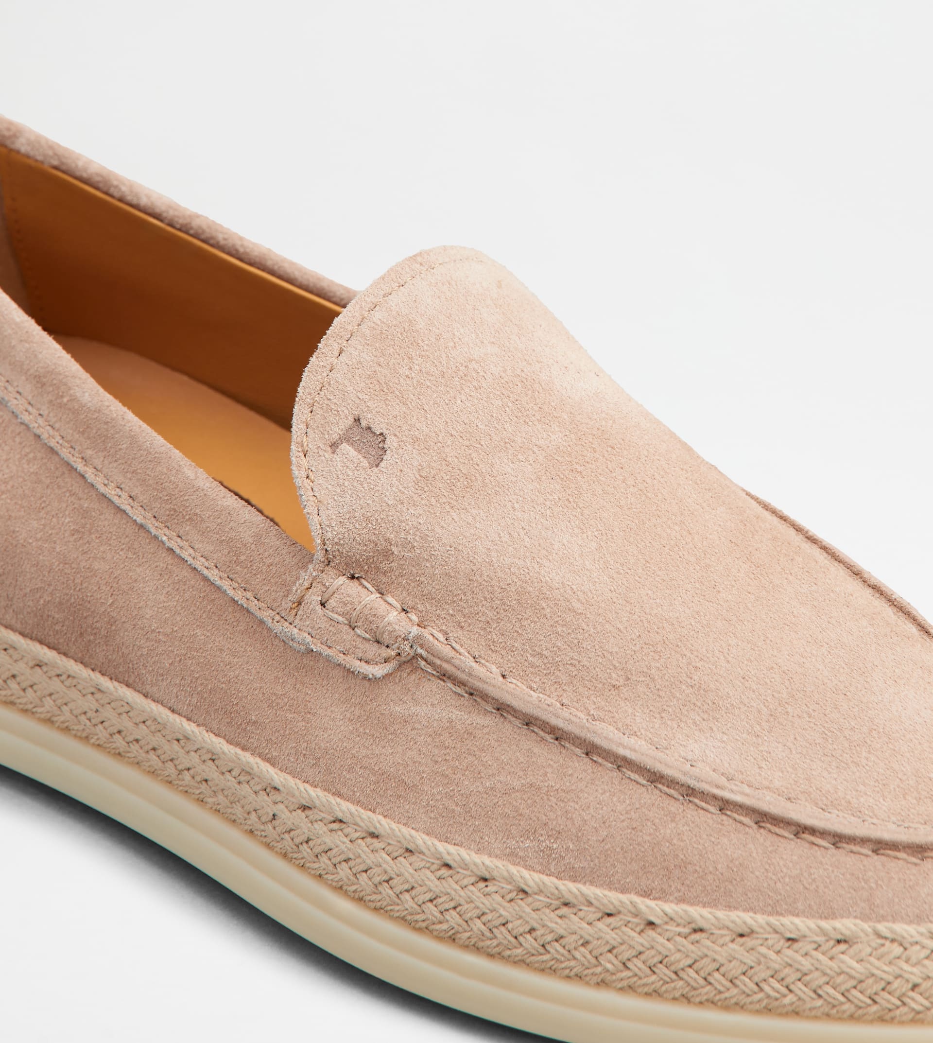 SLIPPER LOAFERS IN SUEDE - PINK - 5