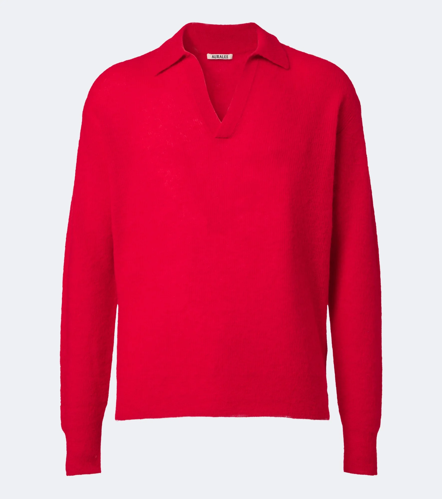 Alpaca-blend polo sweater - 1