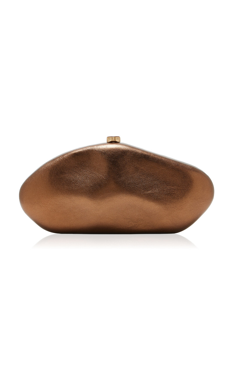 The Caldera Metallic Leather Clutch 1