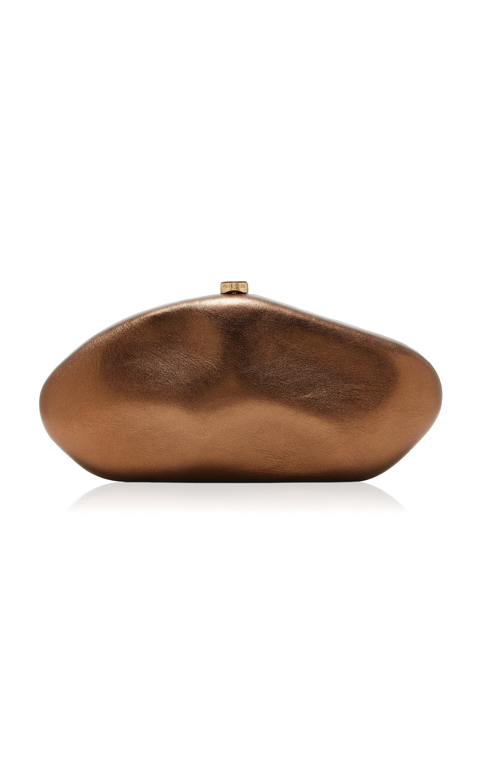 The Caldera Metallic Leather Clutch - 1