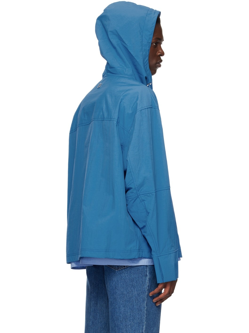 Blue Hooded Jacket - 3
