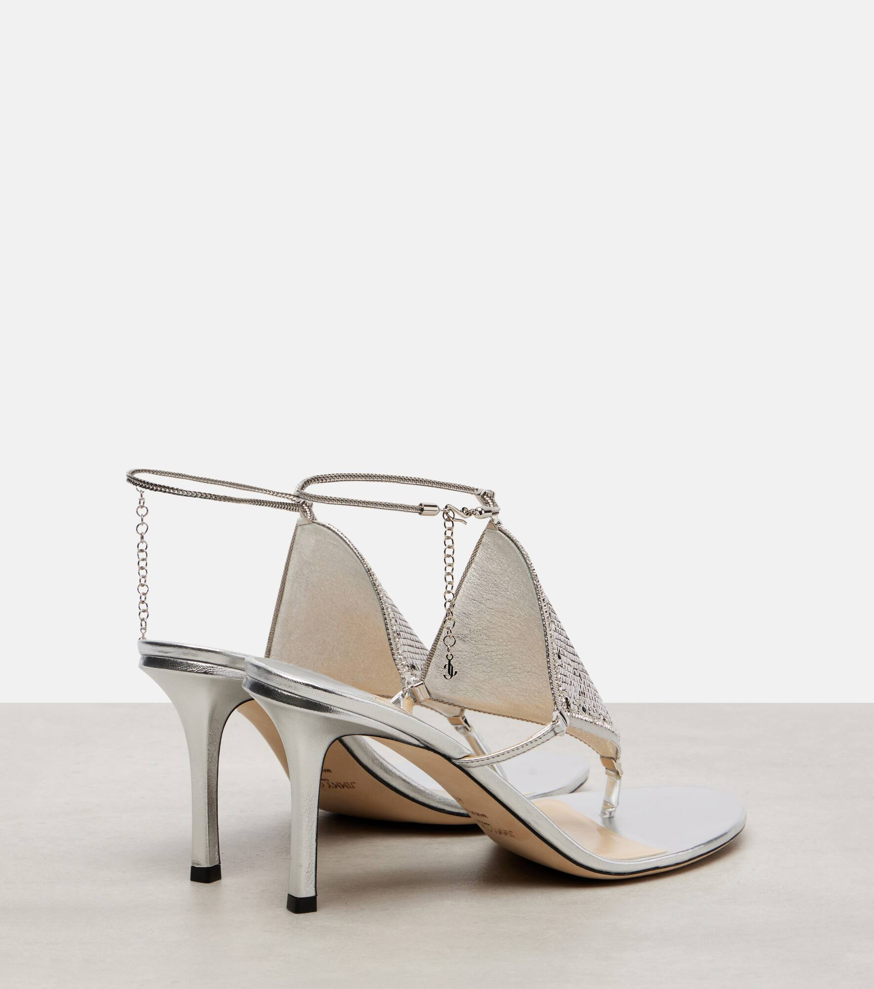 Archive Thong 85 metallic leather sandals - 2