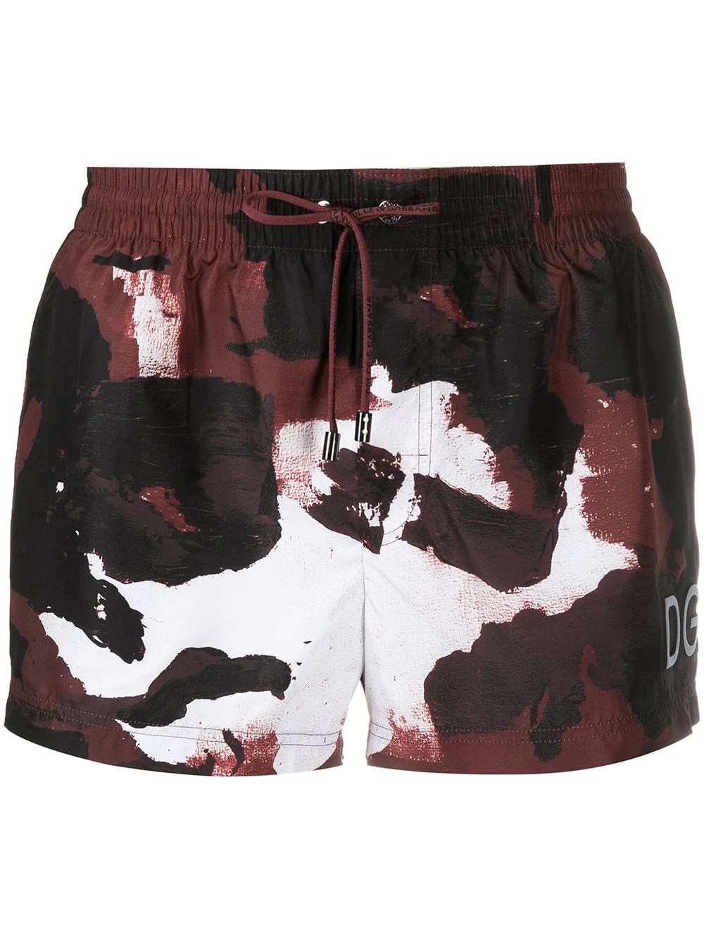 camouflage print swim shorts - 1