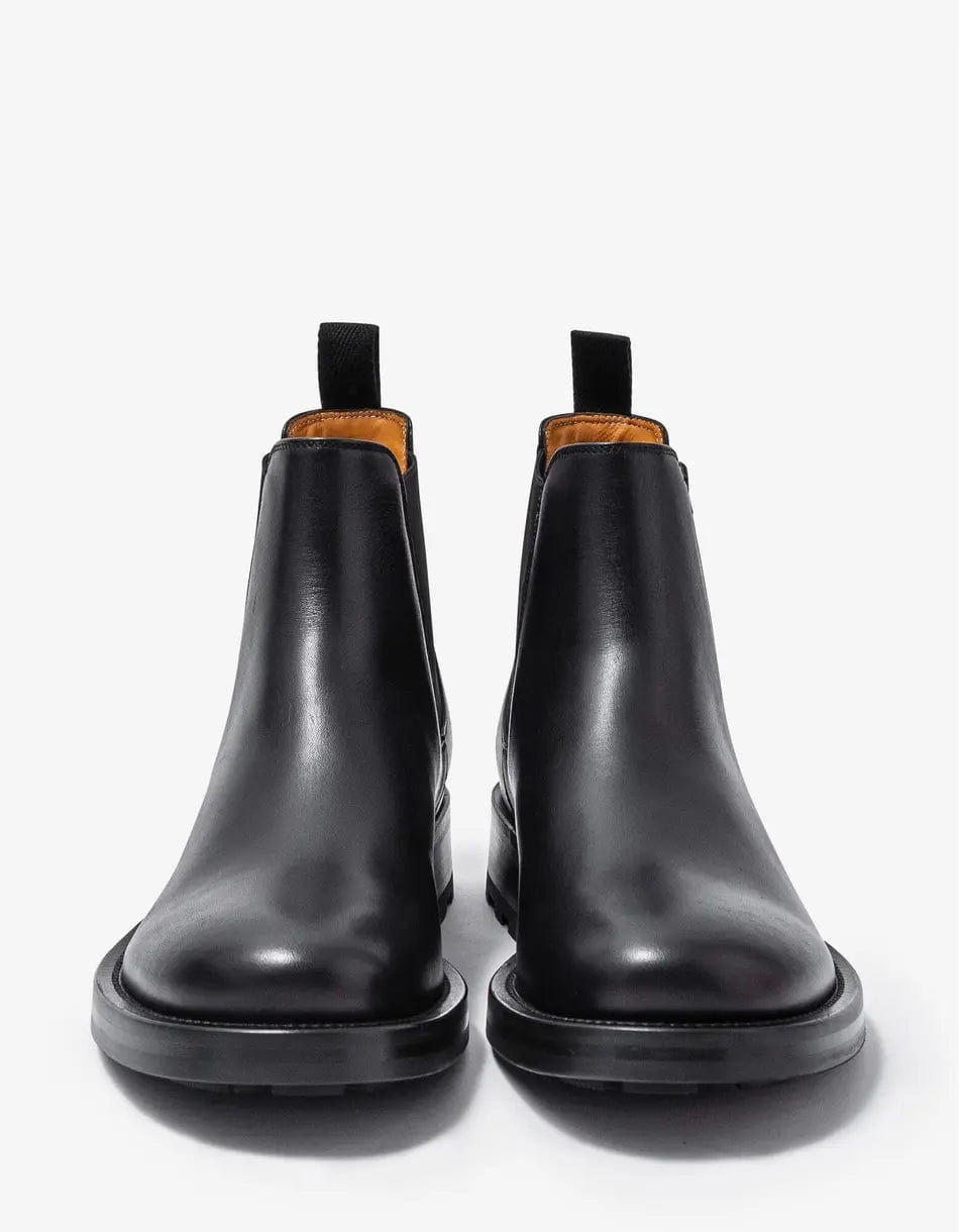 Valentino Black Roman Stud Leather Ankle Boots - 4