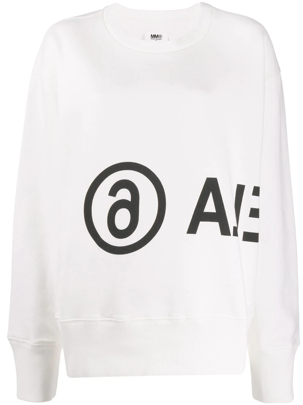 printed logo oversized sweatshirt - 1