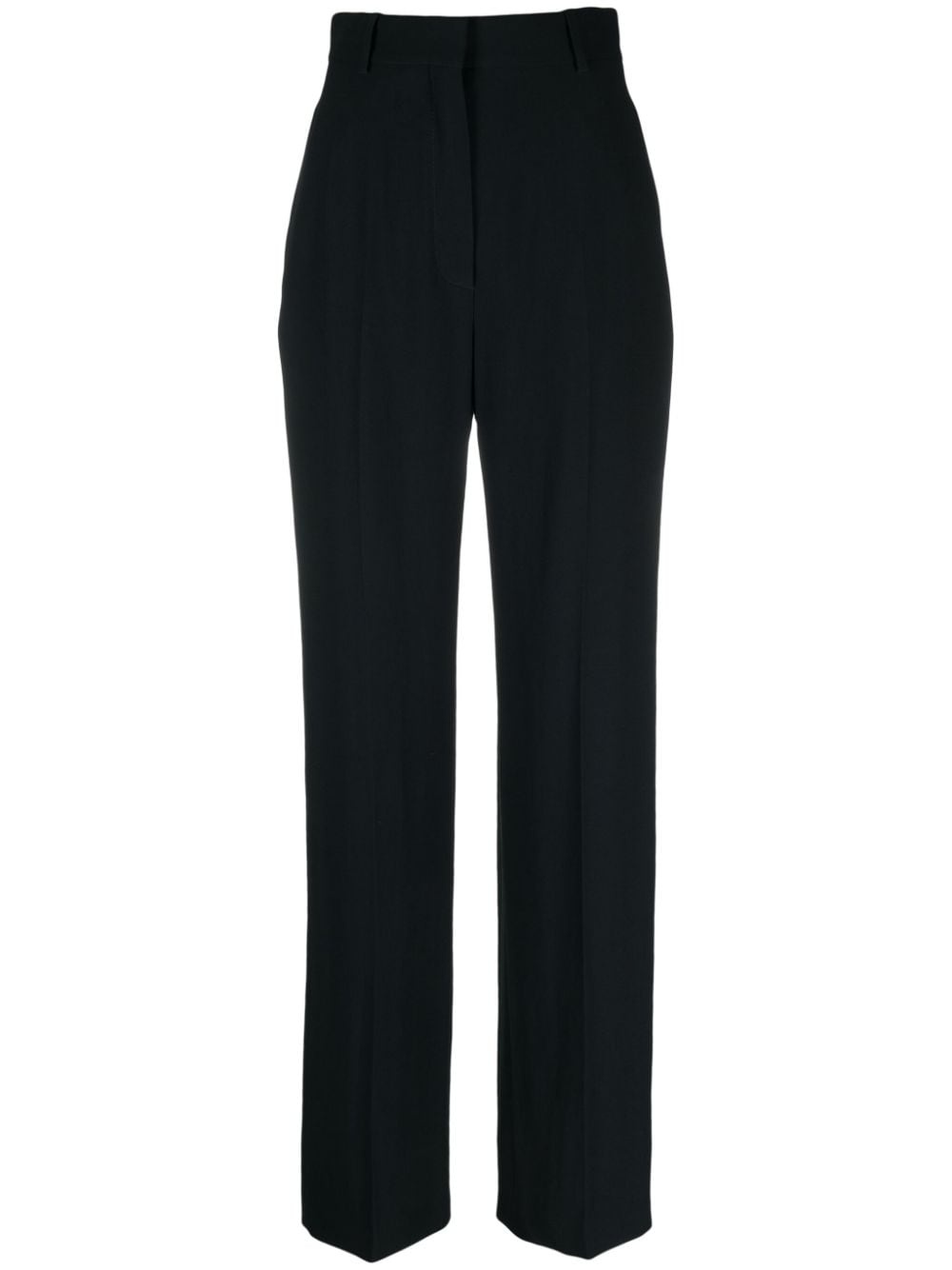high-waisted straight-leg trousers - 1