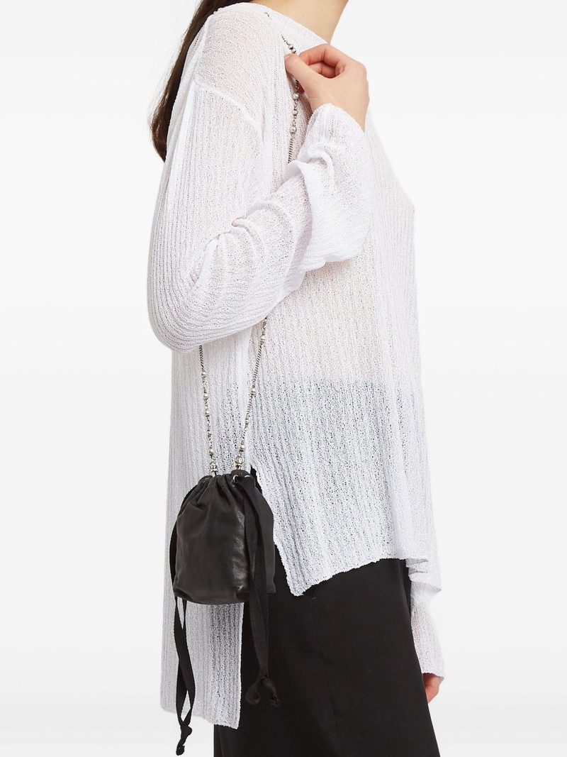 Ann Demeulemeester small Gael grained leather cross body bag outlook