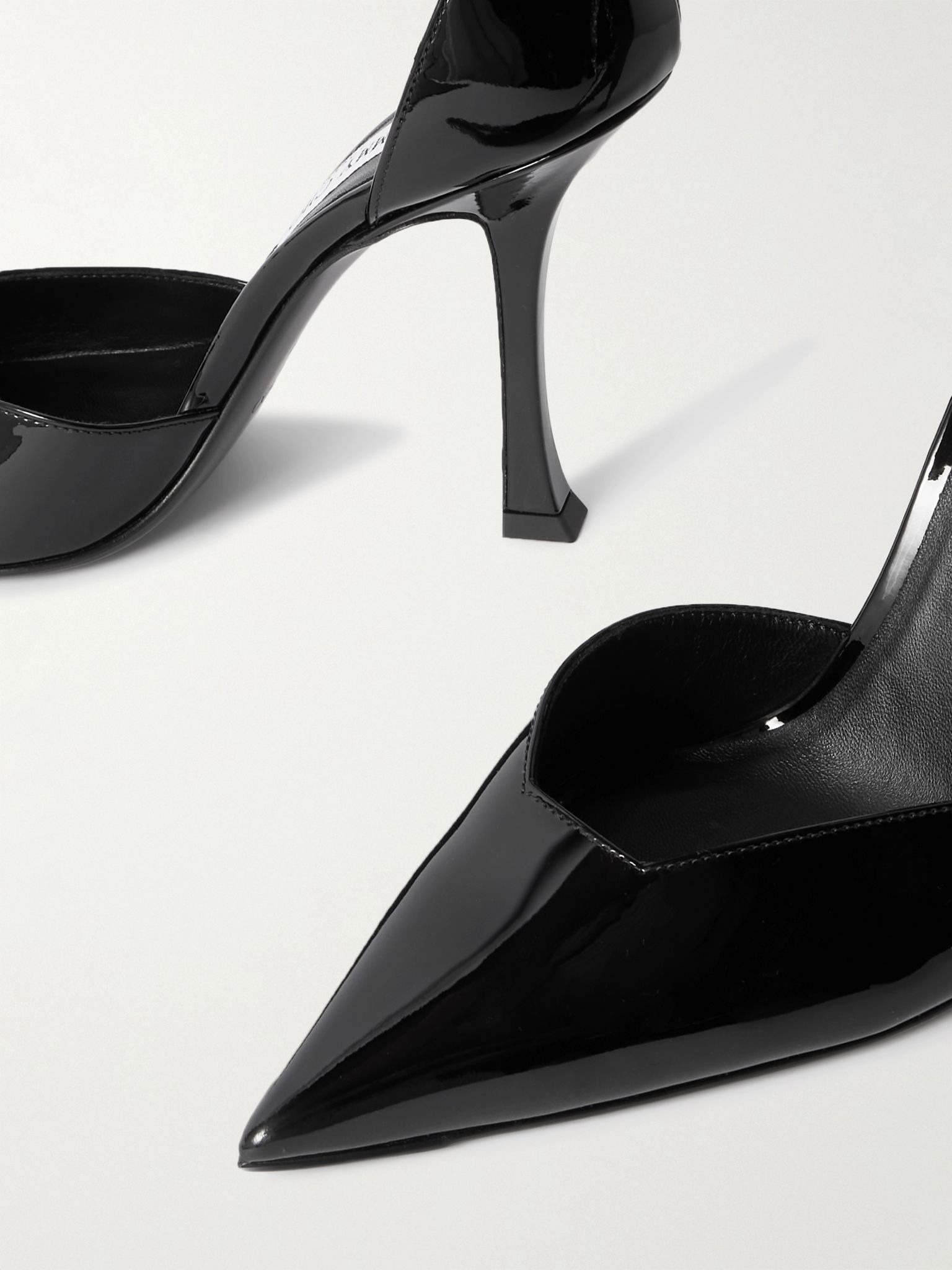 Stevie 100 embellished patent-leather pumps Black - 4