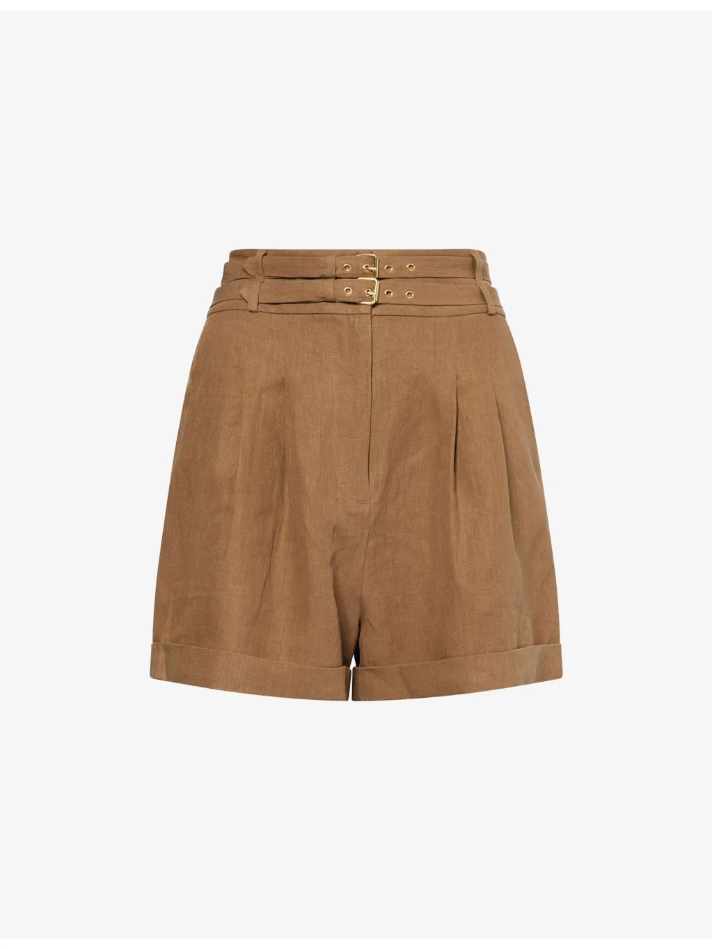 Aqiva Pleated Linen Shorts - 1