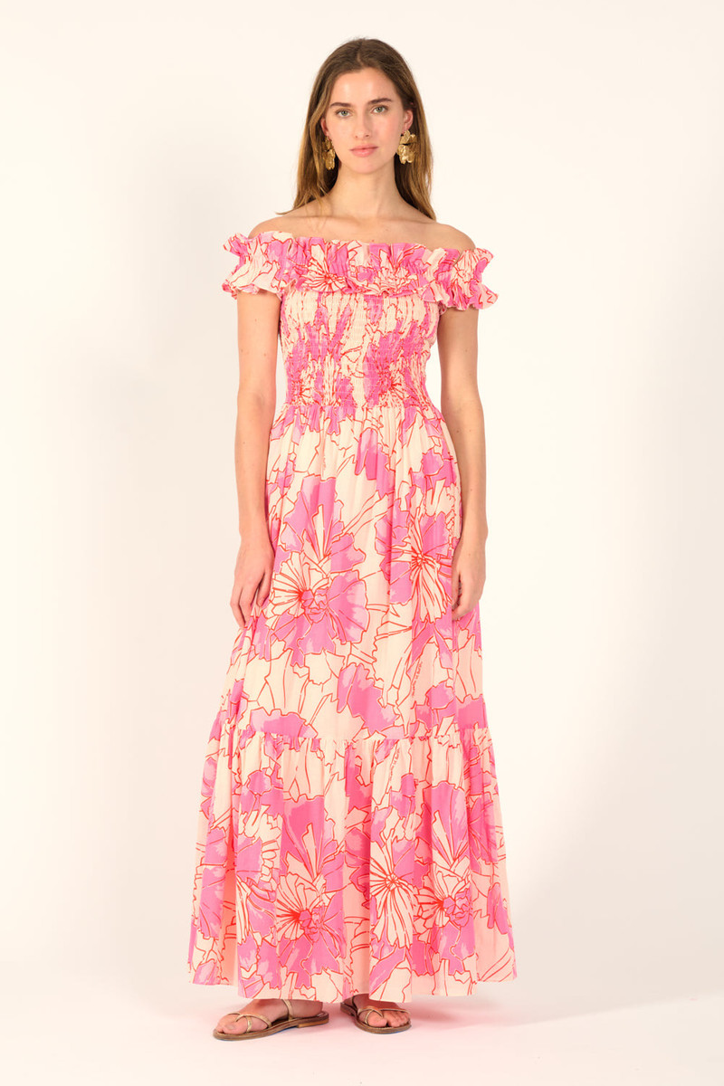 Long Dress Suzanne - Pink Petal 1
