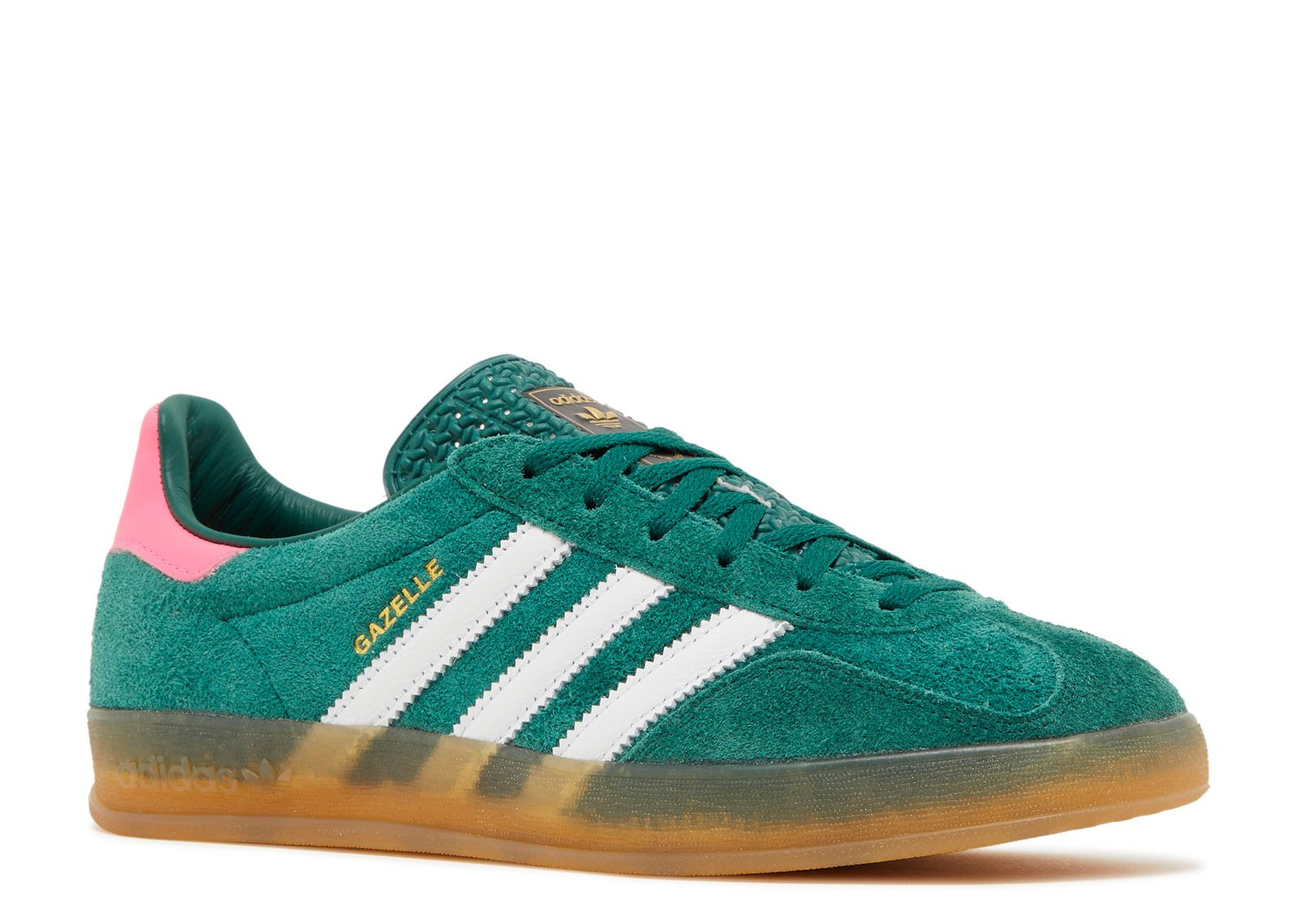 WMNS GAZELLE INDOOR 'COLLEGIATE GREEN PINK' - 2
