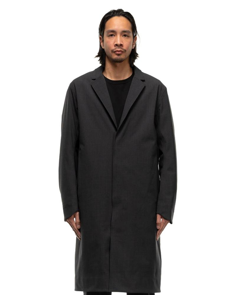 LENAN INSULATED TECH WOOL TOPCOAT BLACK 3