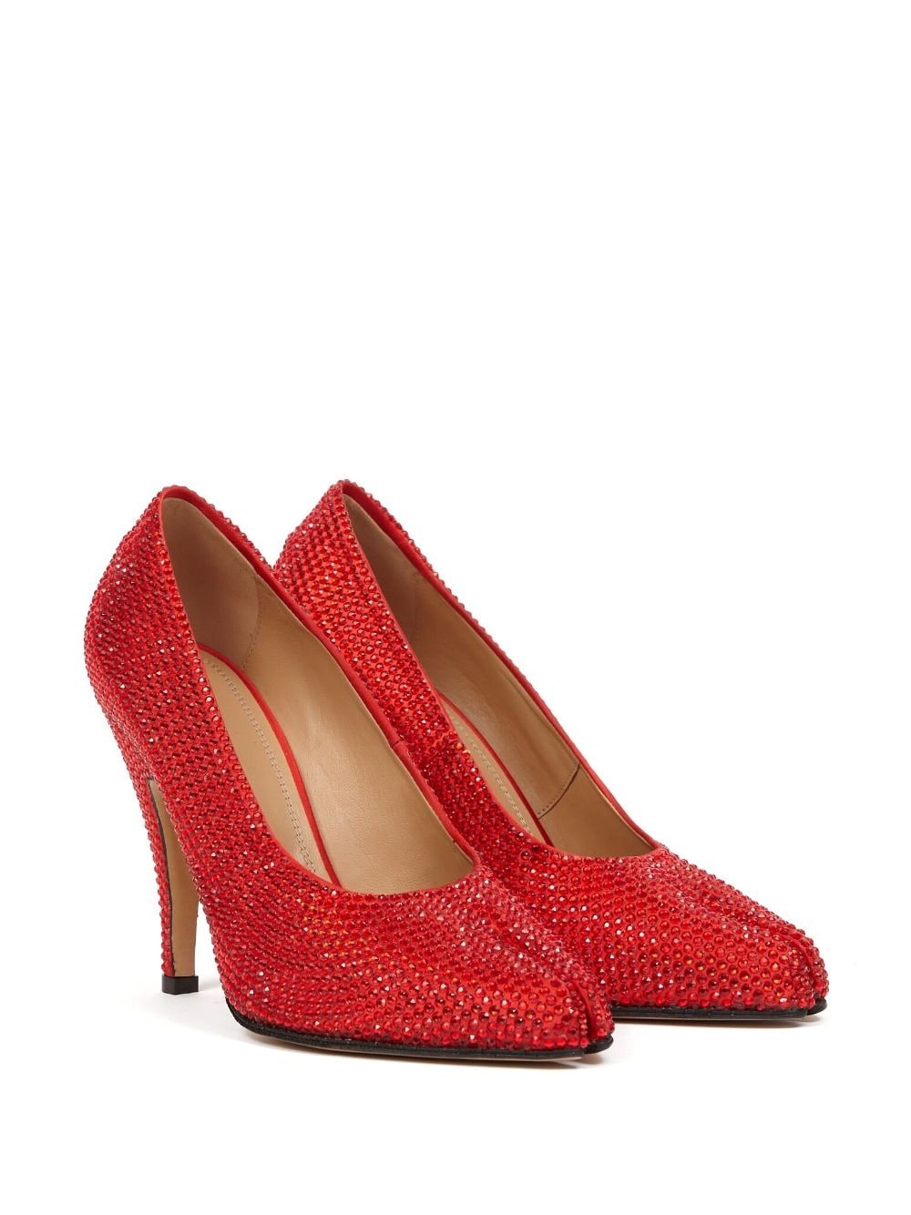 Tabi 110mm rhinestone court shoes - 2