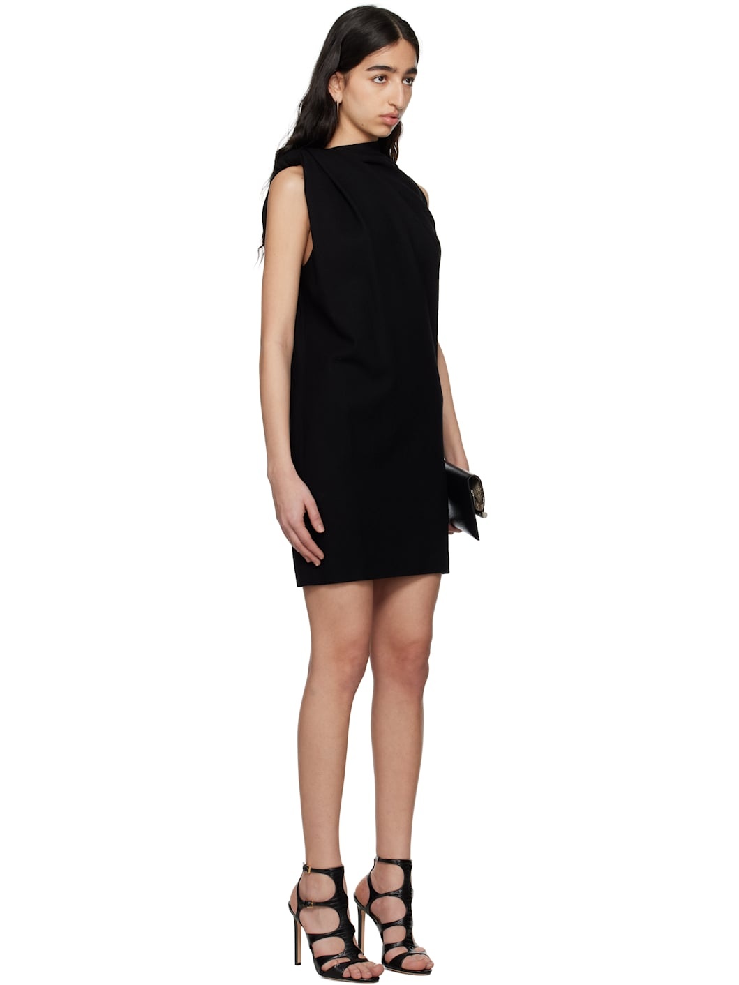 Black Knot Detail Minidress - 2
