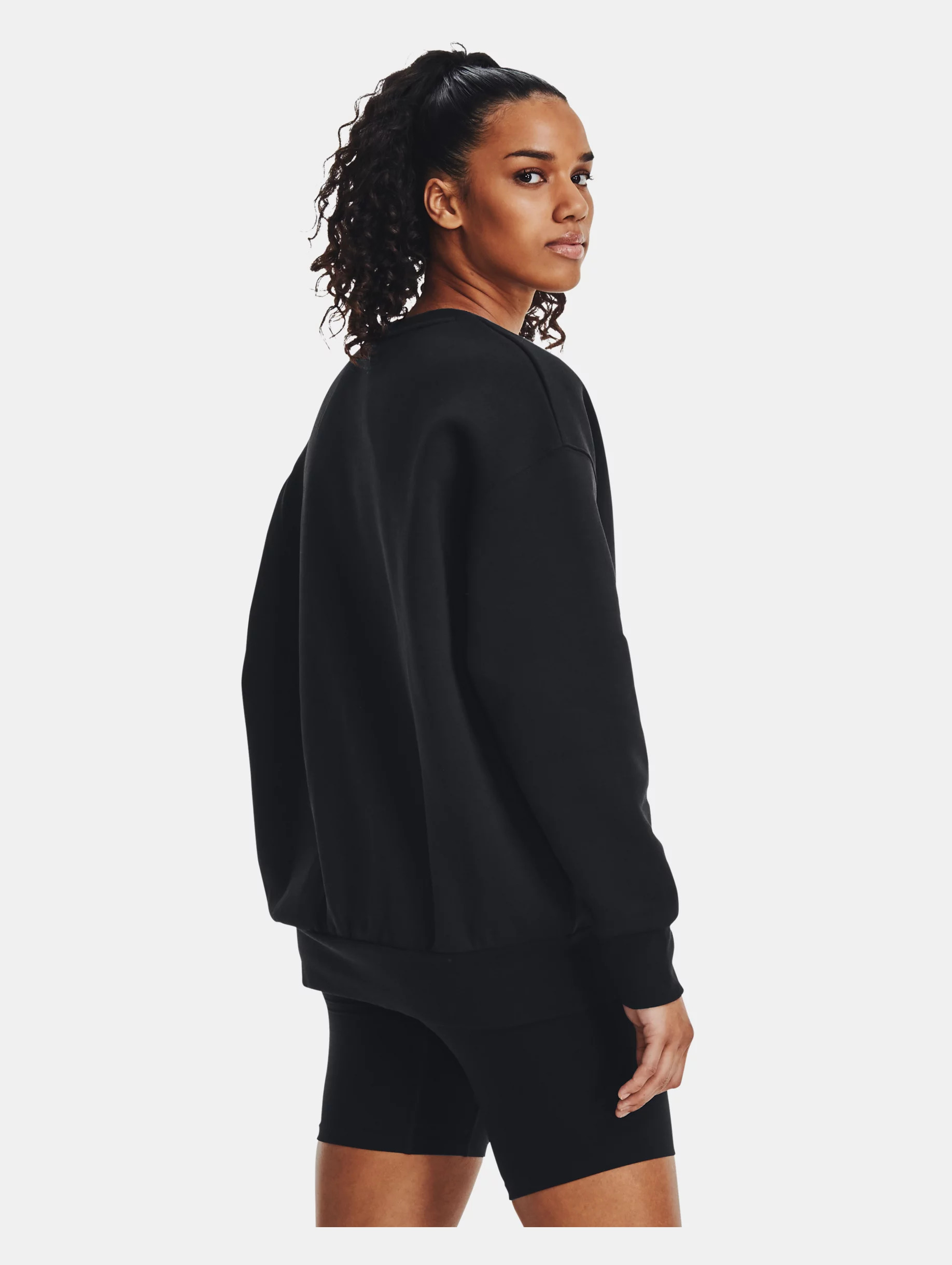 Women's UA Icon Fleece Oversized Crew - 4