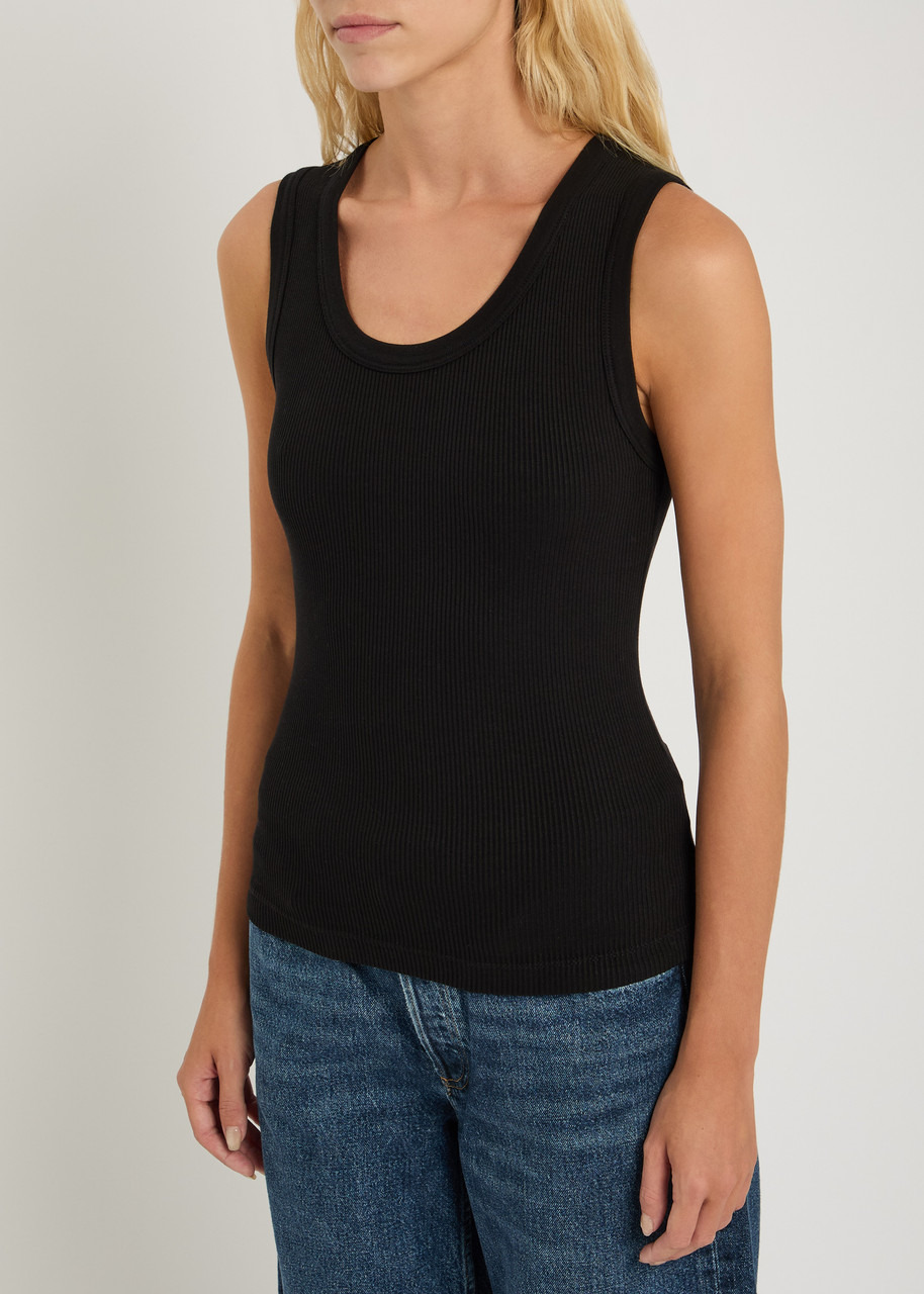 Agolde Poppy Ribbed Cotton-blend Tank - 2