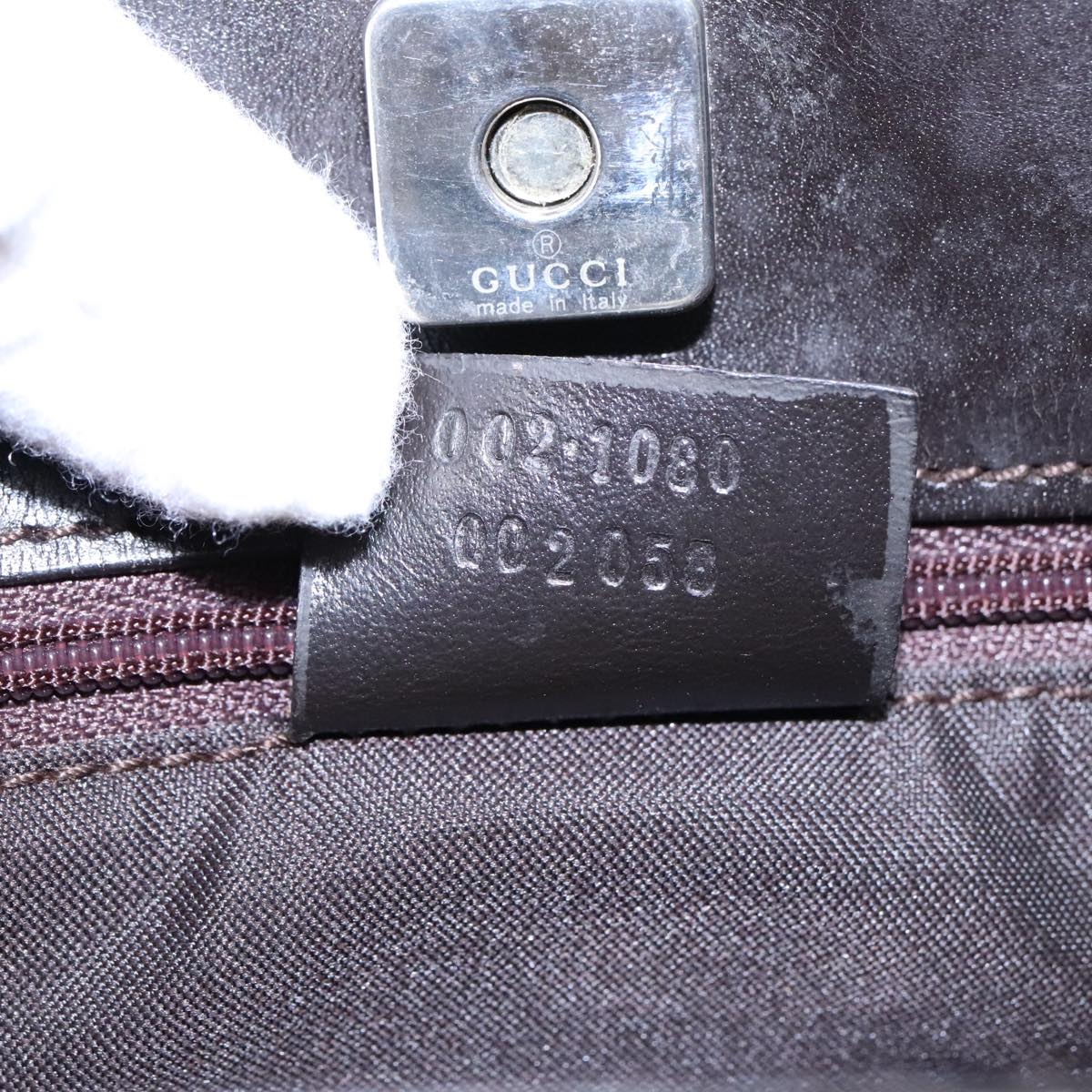GUCCI GG Canvas Hand Bag Beige Silver 002 002 - 12