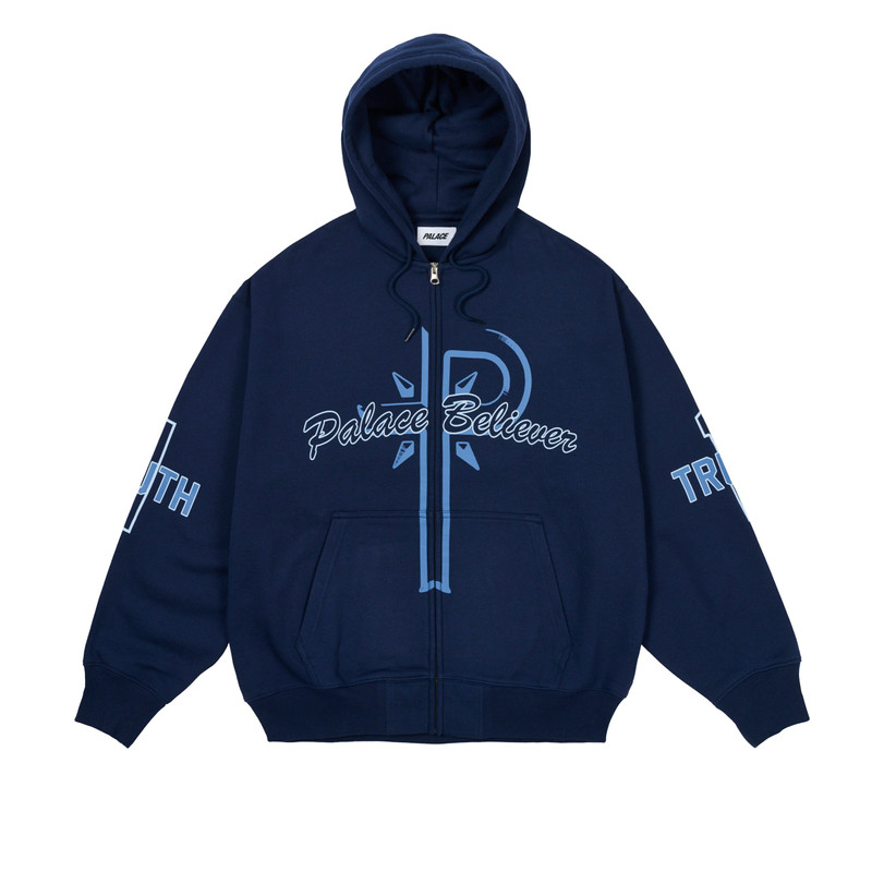 BELIEVER ZIP HOOD NAVY 1