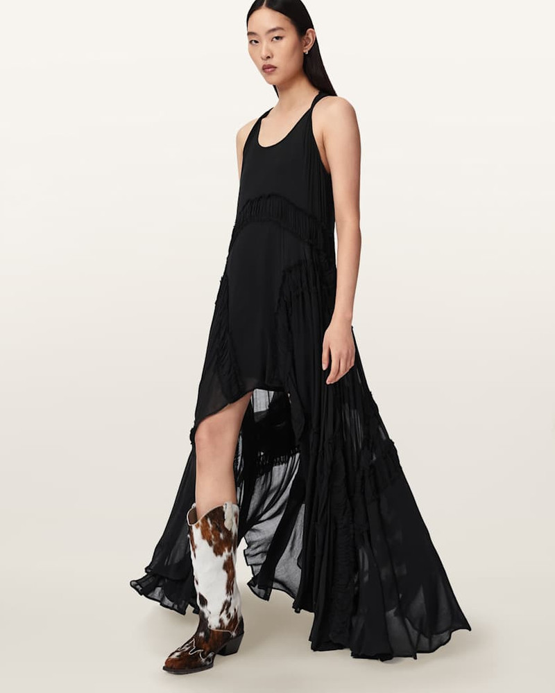 DORINA SLEEVELESS RUCHED MAXI DRESS 4