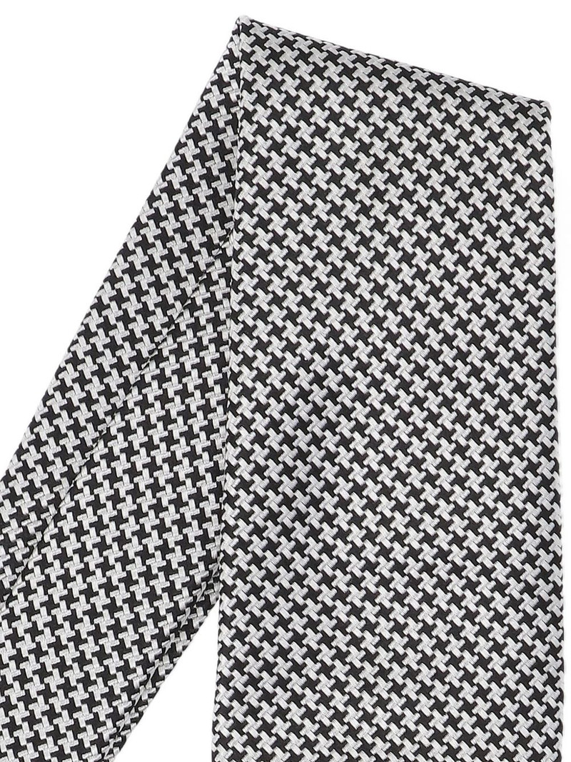 TOM FORD houndstooth silk tie outlook