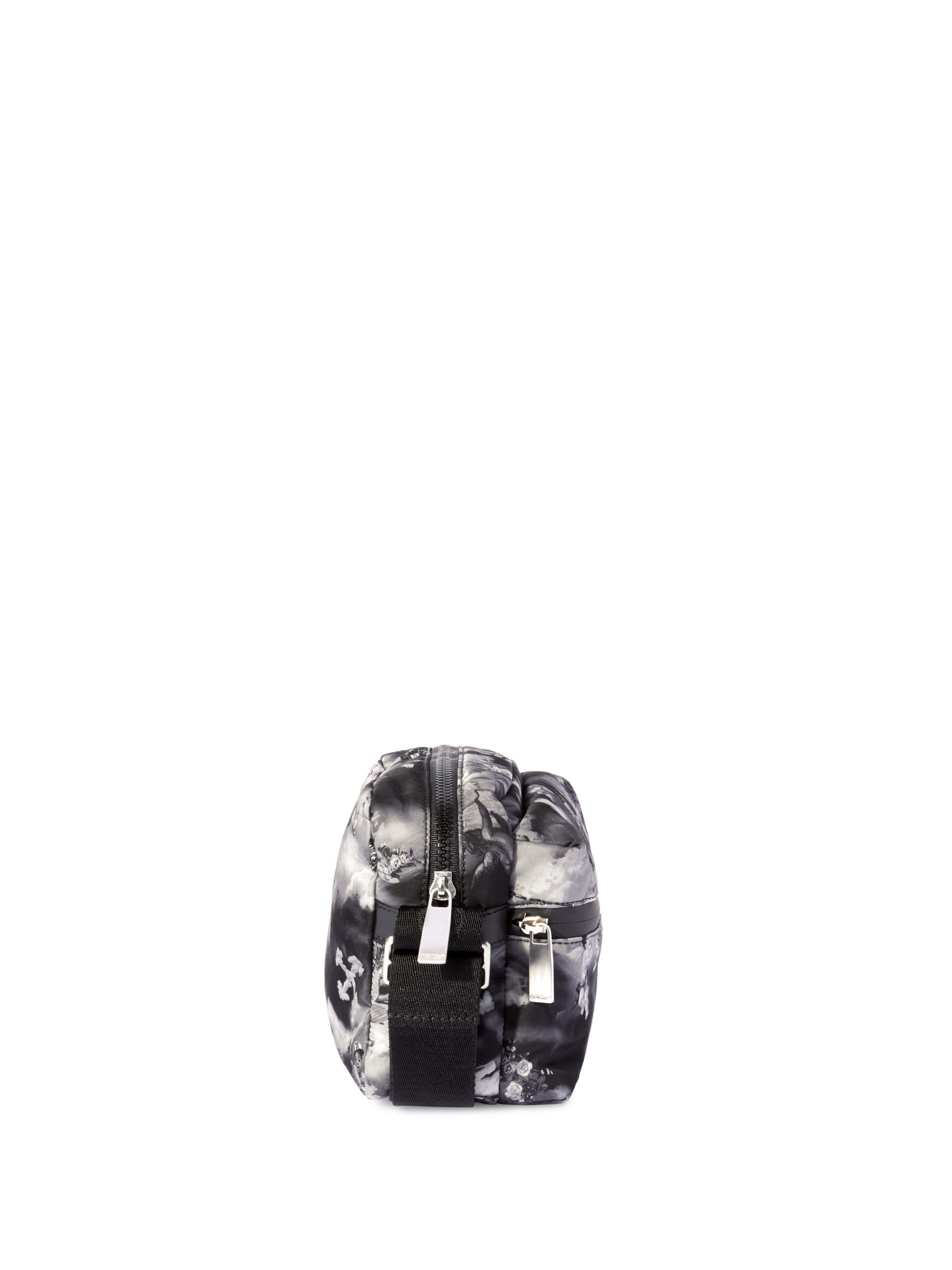 Black Fresco Print Outdoor Camera Bag - 4