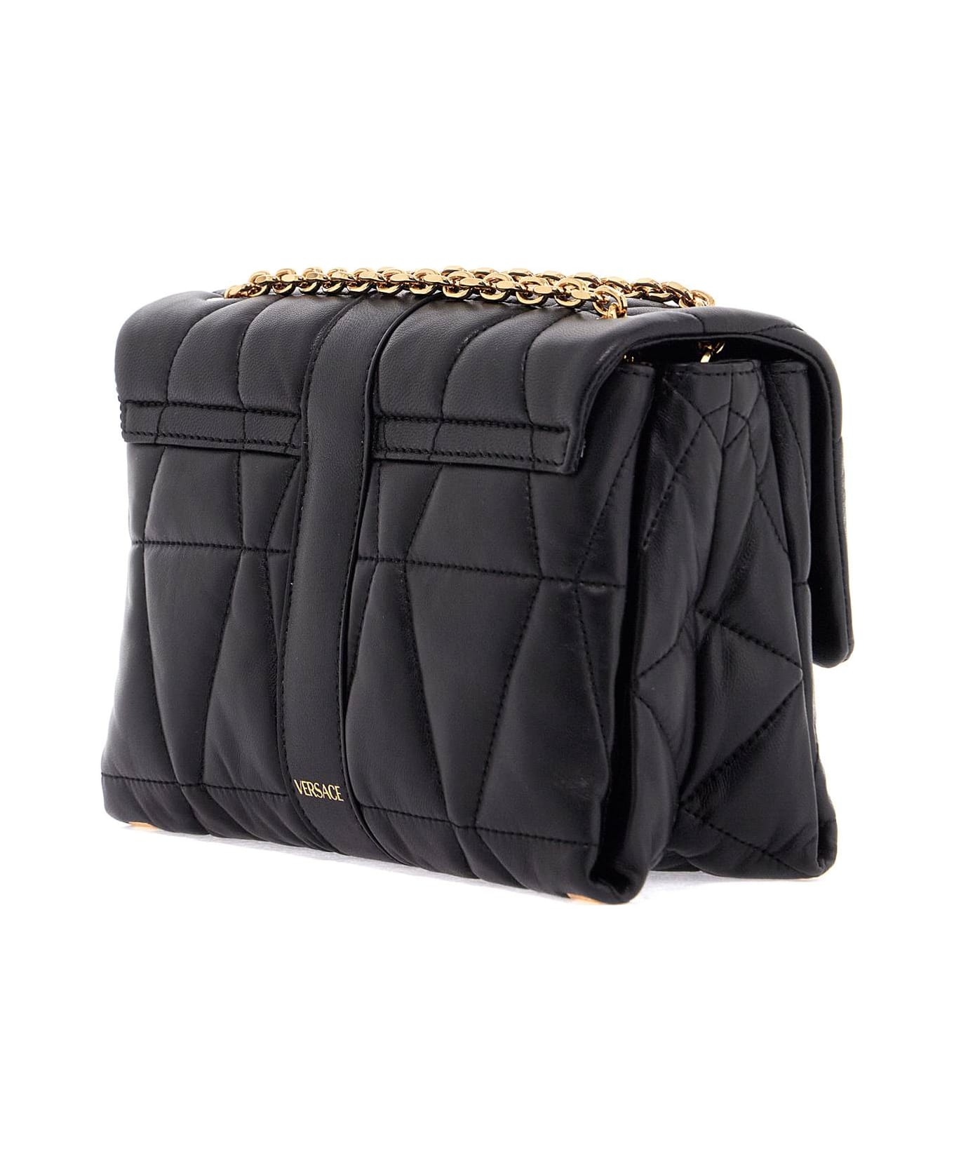 'cleio' Black Leather Crossbody Bag - 2
