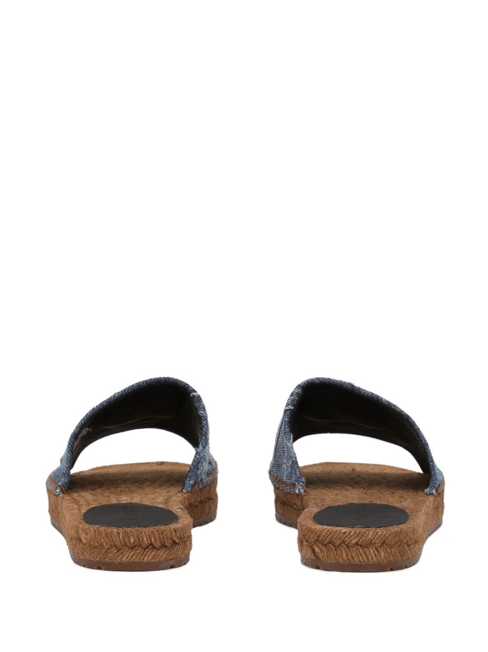 logo-plaque denim espadrilles - 3